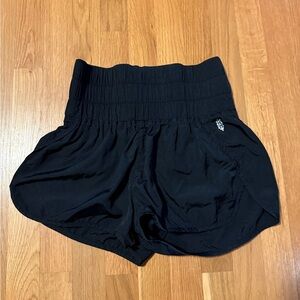 Free People Black Athletic Shorts